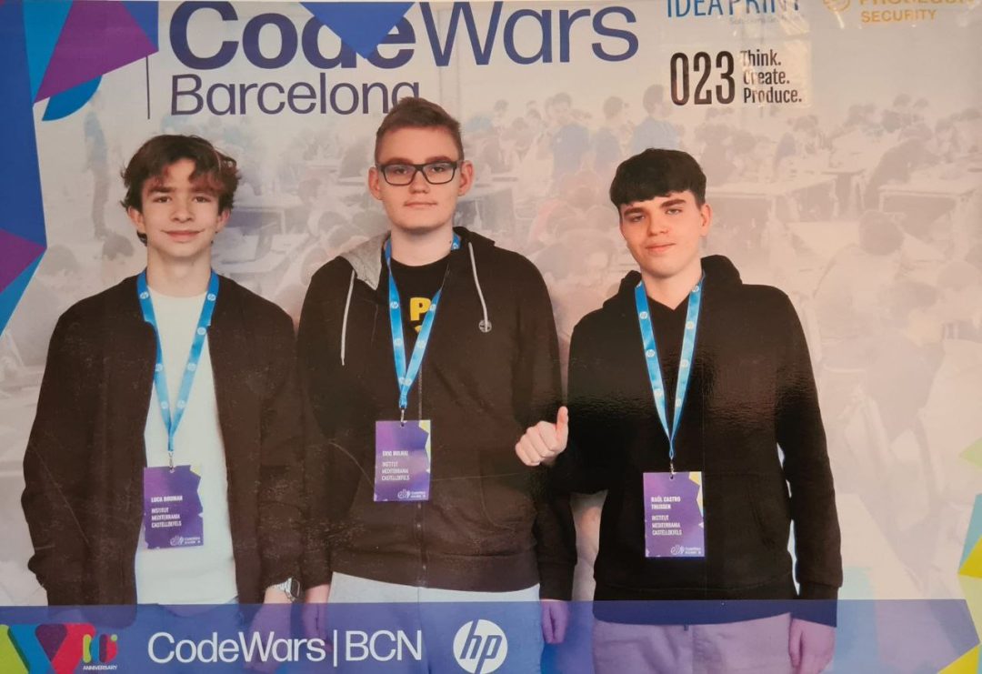 Tres alumnes de Codelearn triomfen a l’HP CodeWars Barcelona 2025